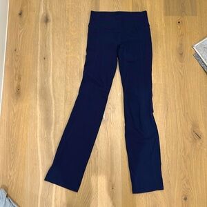 Athleta size small leggings flare. Navy blue.